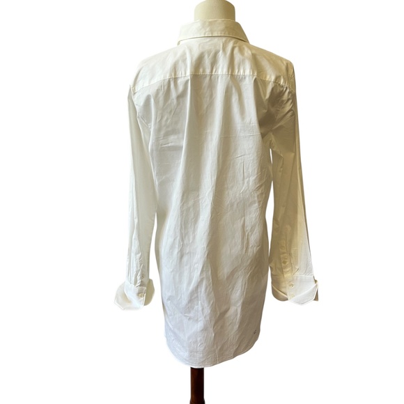 J CREW SHIRT 10 CRISP WHITE COTTON CLASSIC WORK PREPPY TIMELESS CLOSET STAPLE - Picture 4 of 11